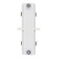 Rööbassüsteemi valgustite ühenduspistik CONNECTOR RS WHITE tasapinnaline
