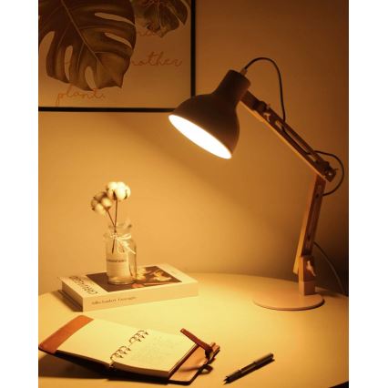 Roosa laualamp 1xE27/40W/230V