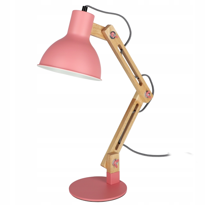 Roosa laualamp 1xE27/40W/230V