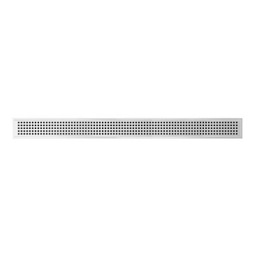 Roostevabast terasest äravoolukanal 79,3x1,8 cm, hõbedane