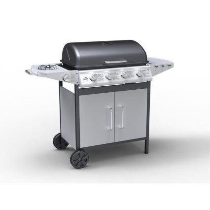 Roostevabast terasest gaasigrill 4 põletiga