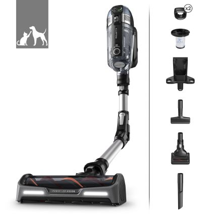 Rowenta - 3-ühes varrega tolmuimeja X-FORCE ANIMAL AUTO 480W/32,4V must 2000 mAh