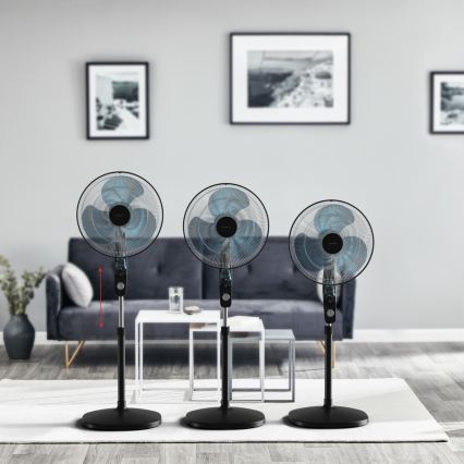 Rowenta - põrandaventilaator sääskede peletajaga ESSENTIAL+ 60W/230V 130 cm must