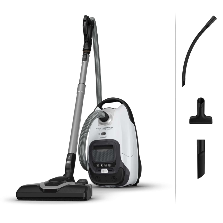 Rowenta - Kotiga tolmuimeja SILENCE FORCE ALLERGY+ 4,5l 400W/230V must/valge