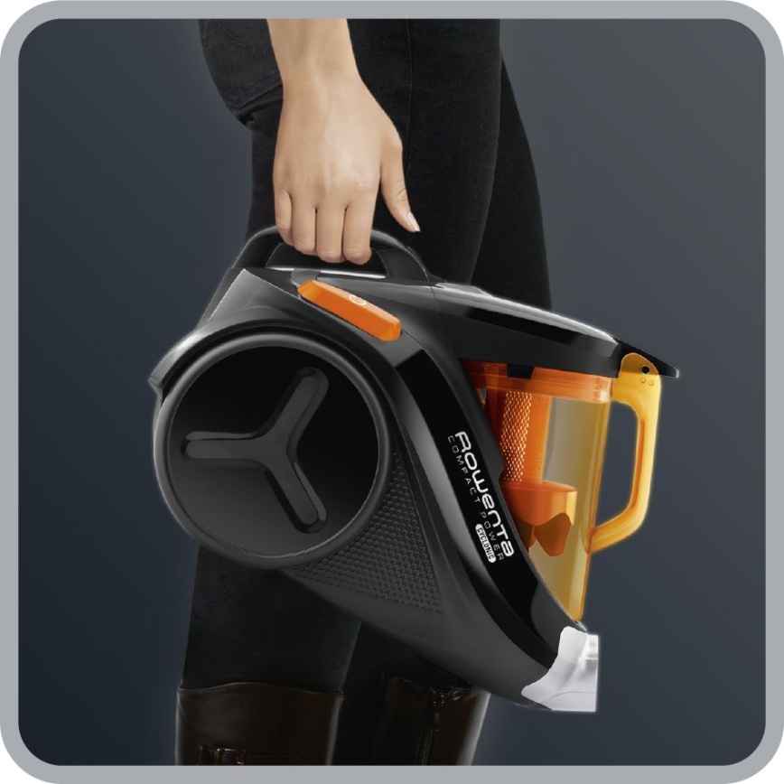Rowenta - Kotita tolmuimeja COMPACT POWER 1,5l 750W/230V must/oranž