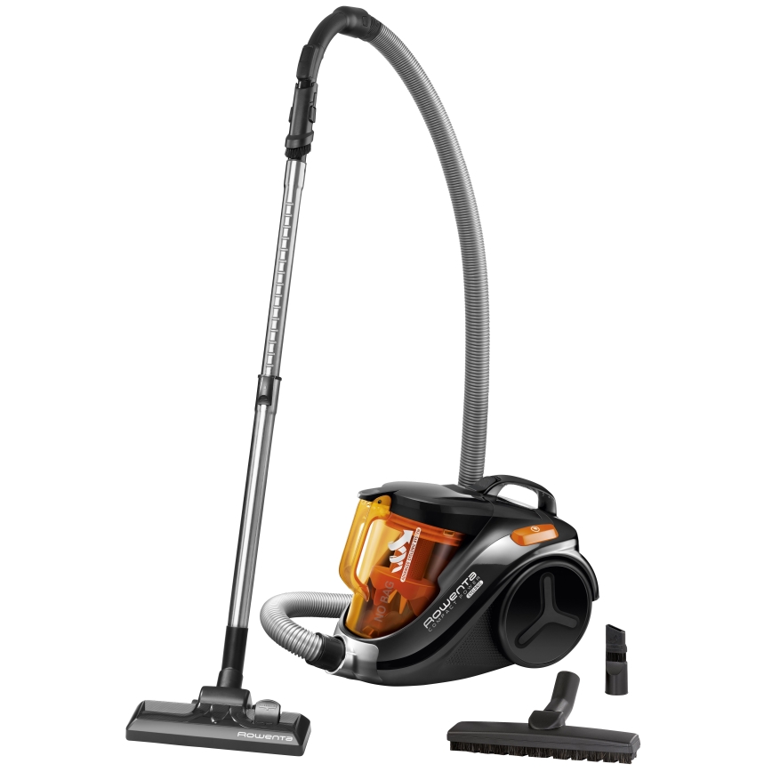 Rowenta - Kotita tolmuimeja COMPACT POWER 1,5l 750W/230V must/oranž