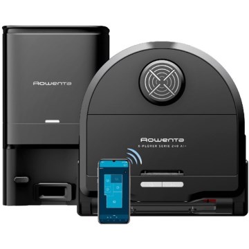 Rowenta - Nutikas robottolmuimeja mopiga X-PLORER S240+ AI Animal & Allergy Wi-Fi 5200 mAh