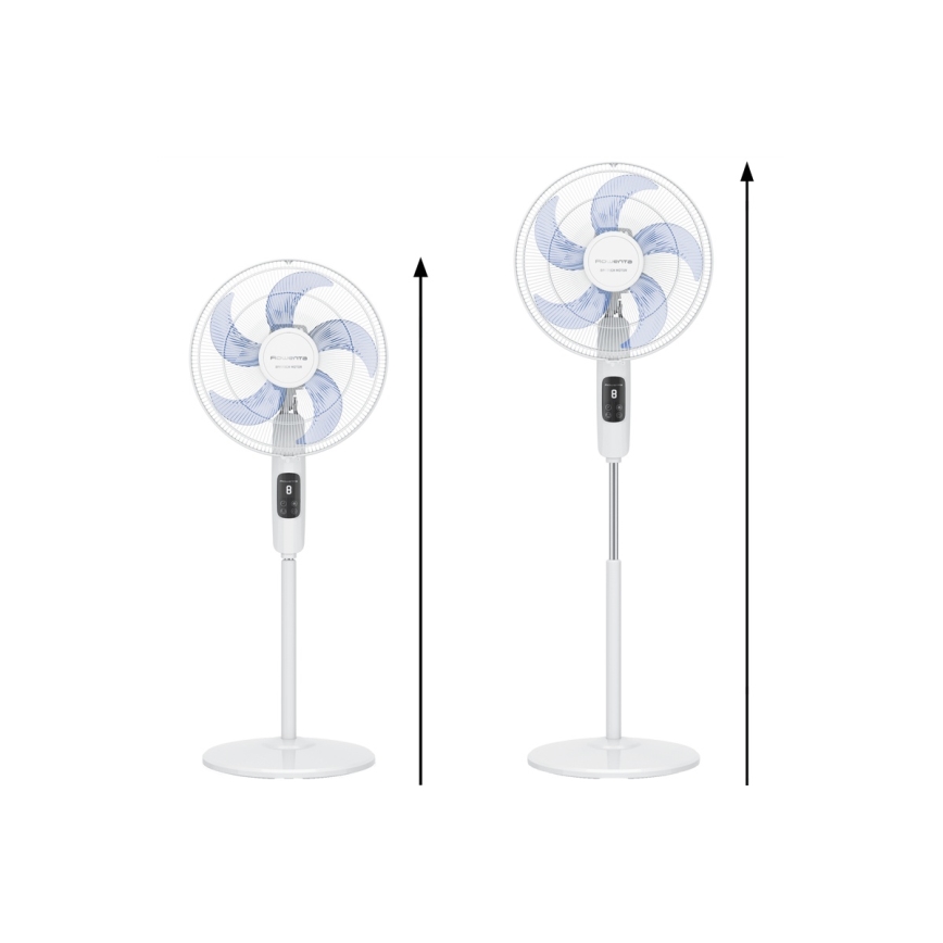 Rowenta - Põrandaventilaator TURBO SILENCE 55W/230V 147 cm valge + kaugjuhtimispult