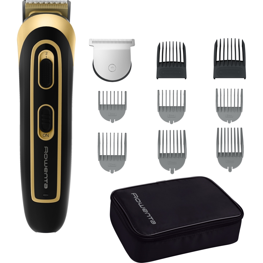 Rowenta - Trimmer TRIM & STYLE 750 mAh must/kuldne