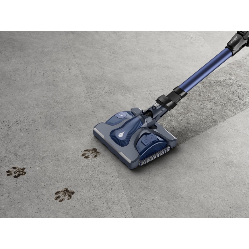 Rowenta - Varstolmuimeja mopiga X-FORCE FLEX ANIMAL AQUA AUTO 3-ühes 480W/32,4V 2500 mAh sinine