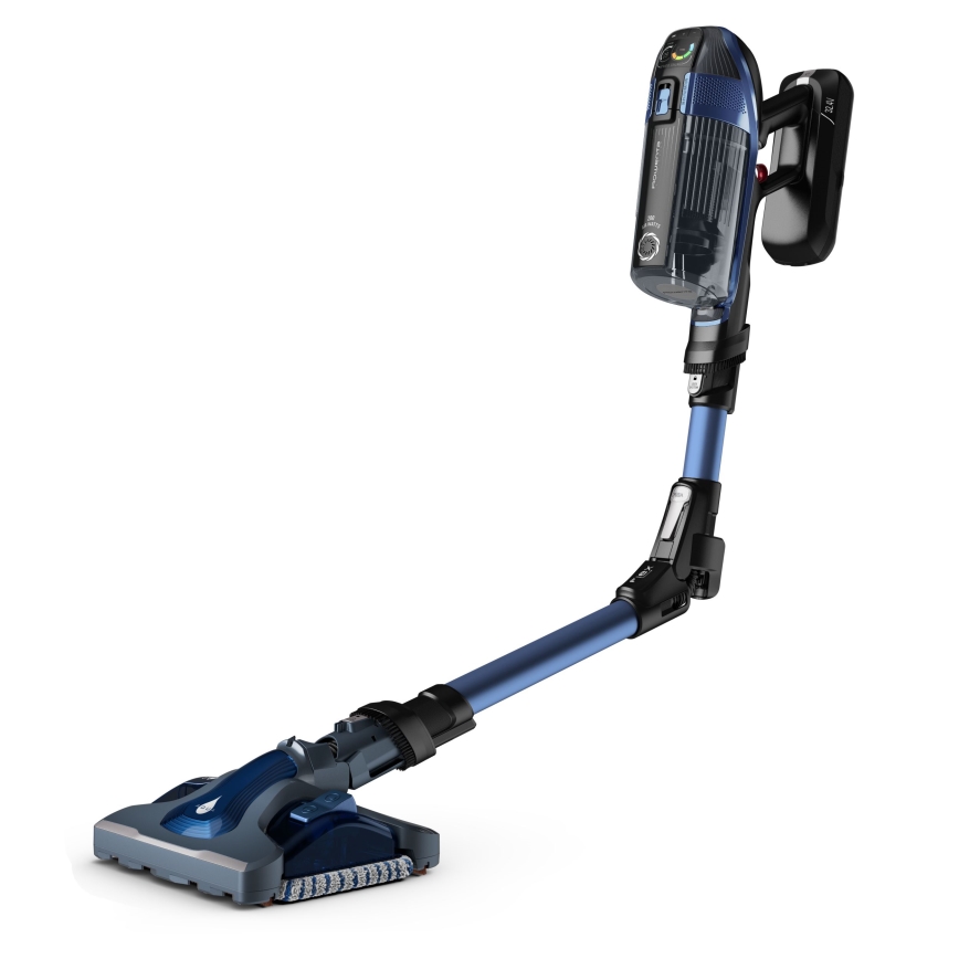 Rowenta - Varstolmuimeja mopiga X-FORCE FLEX ANIMAL AQUA AUTO 3-ühes 480W/32,4V 2500 mAh sinine