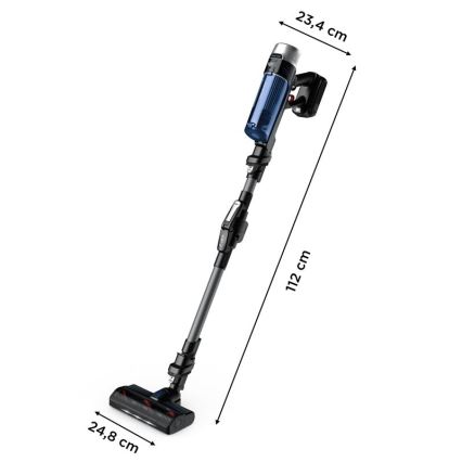 Rowenta - Varstolmuimeja mopiga X-FORCE FLEX ANIMAL AQUA AUTO 4-ühes 250W/25,2V 2500 mAh must/sinine
