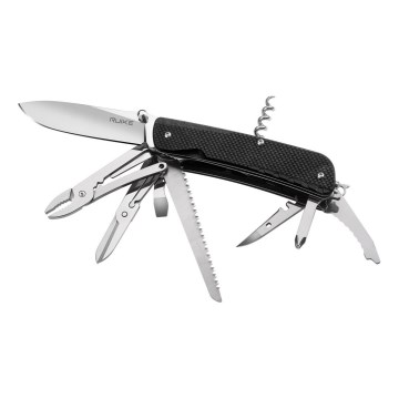Ruike RULD51 - Multifunktsionaalne taskunuga TREKKER 11,4 cm/17 funktsiooni must