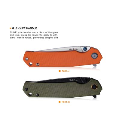 Ruike RUP801G - Kokkupandav taskunuga 20 cm roheline