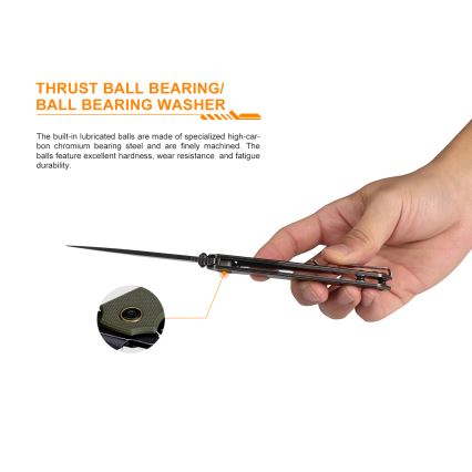 Ruike RUP801J - Kokkupandav taskunuga 20 cm oranž