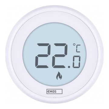 Ruumi käsitsi juhitav termostaat 230V/6A, 2×AA, valge