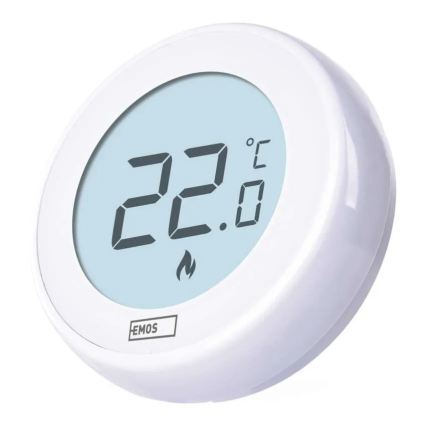 Ruumi käsitsi juhitav termostaat 230V/6A, 2×AA, valge