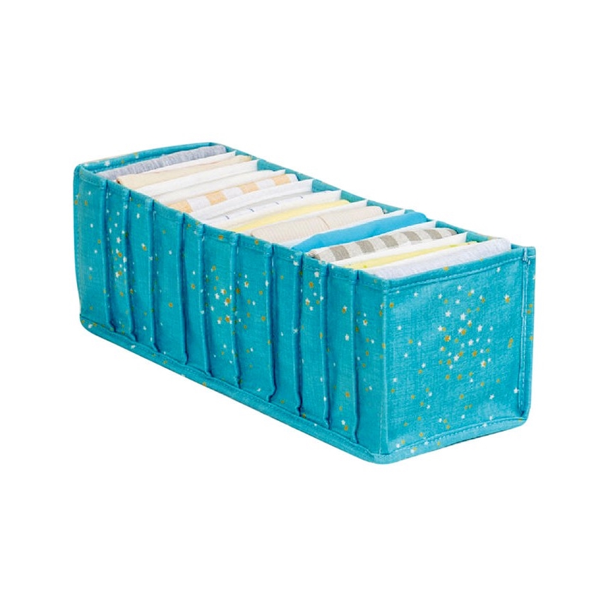 Sahtli organiseerija 42x16x13 cm türkiis