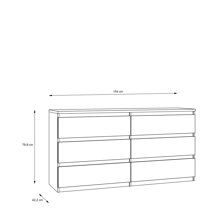 Sahtlitega kummut MAO, artisan-tamm