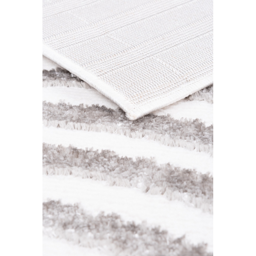 SALAMANCA vaip 200x280 cm, hall/valge