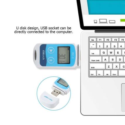 Salvestav termomeeter USB IP67