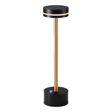 SAM hämardatav laetav LED-laualamp LED/5W/5V must/kuldne