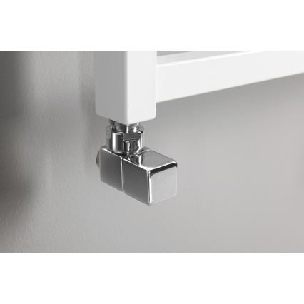 Sapho - CUBE nurkventiilide ühenduskomplekt, 2 tk, läikiv kroom