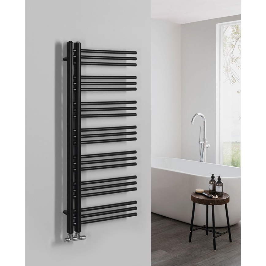 Sapho - DORLION vannitoa radiaator 400 W 50x120x50 cm matt must