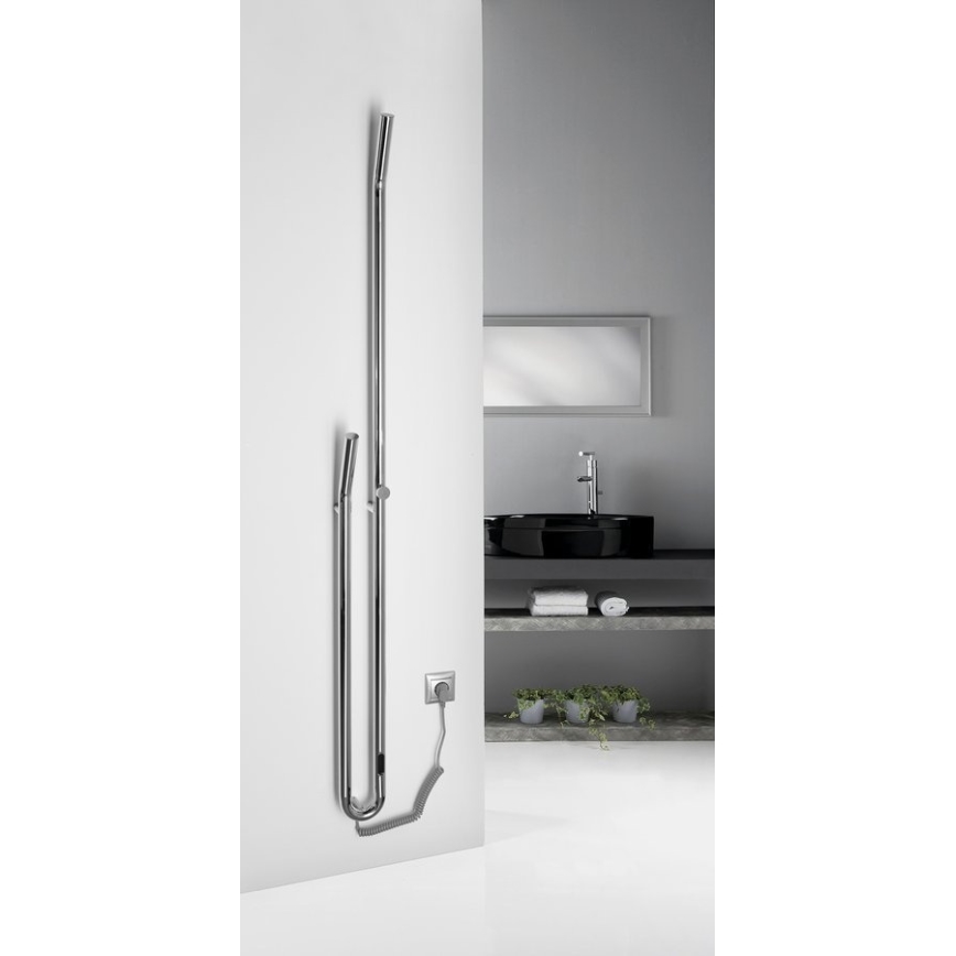 Sapho - DUOPASSO elektriline rätikuivati taimeriga, 45 W, 170 x 12 cm, läikiv kroom