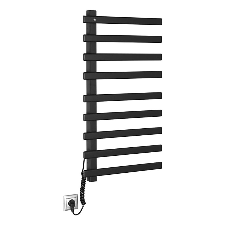 Sapho - Elektriline rätikuhoidik ELCOR 128W/230V 92 cm matt must vasak
