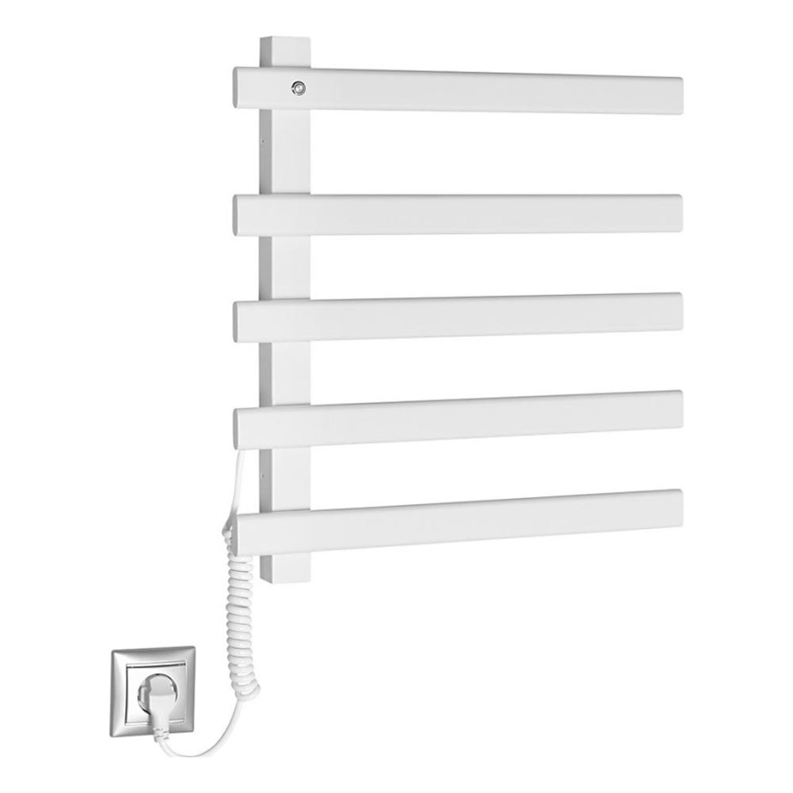 Sapho - Elektriline rätikuhoidik ELCOR 63W/230V 52 cm matt valge vasak