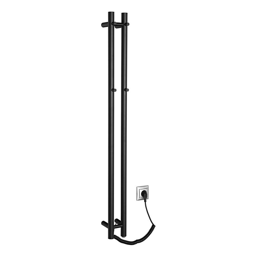 Sapho - Elektriline rätikuhoidik PAPINADO 40W/230V 120 cm matt must