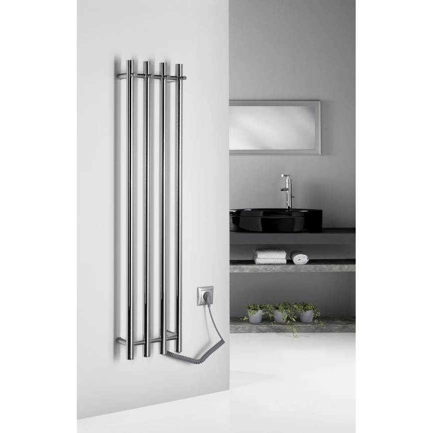 Sapho - Elektriline rätikuhoidik PAPINADO 85W/230V 120 cm läikiv kroom parem