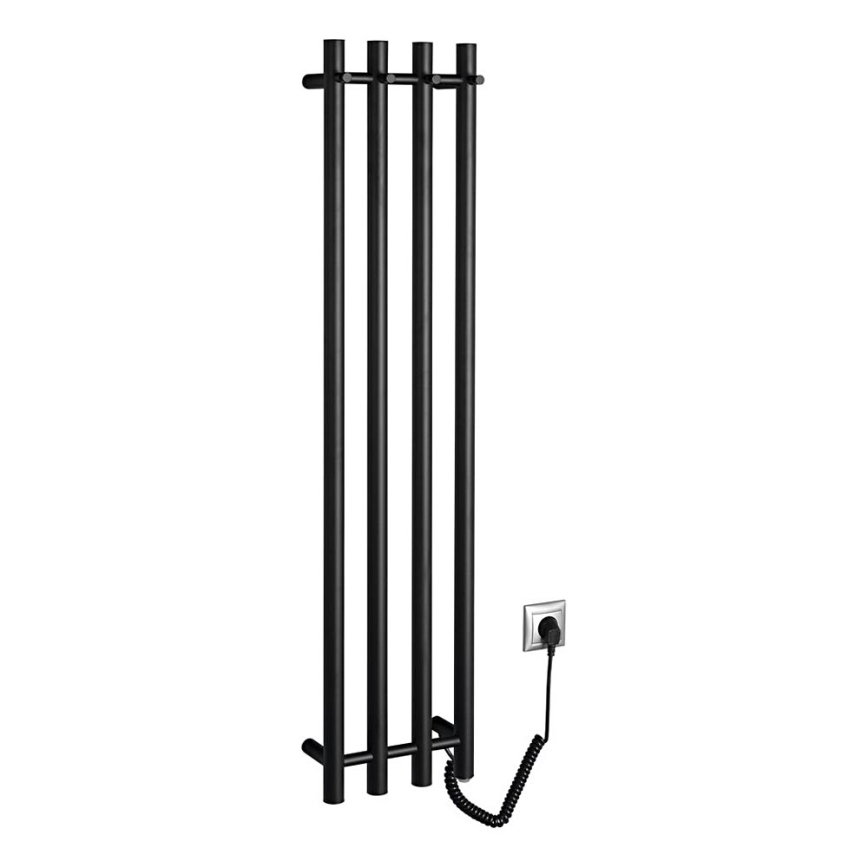 Sapho - Elektriline rätikuhoidik PAPINADO 85W/230V 120 cm matt must parem