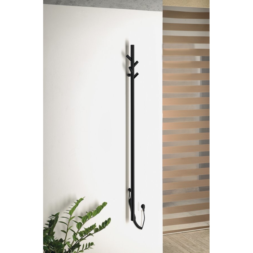 Sapho - Elektriline rätikuhoidik PASADOR 30W/230V 150 cm matt must