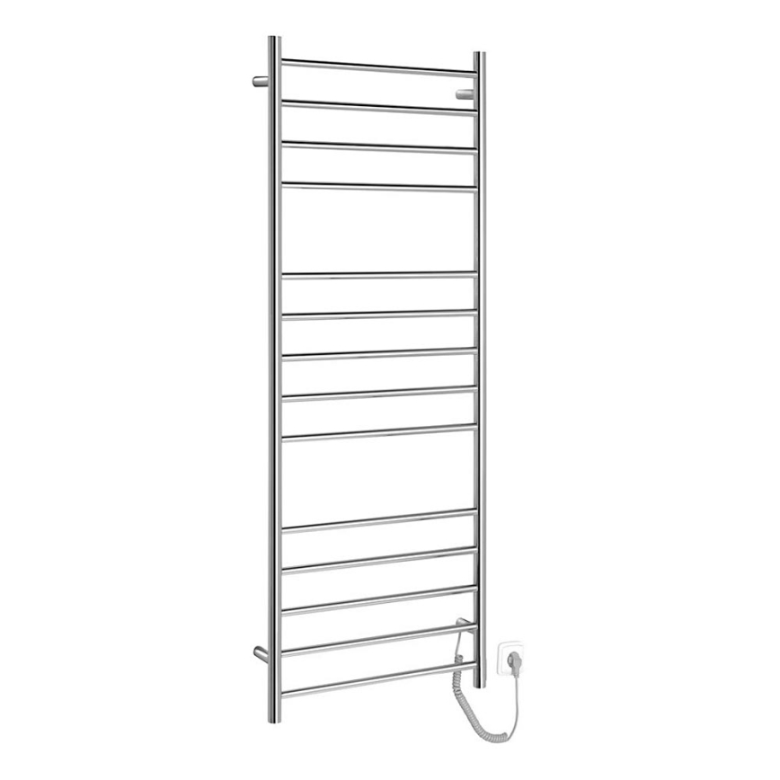 Sapho - Elektriline rätikuhoidik REDONDO 130W/230V 150 cm läikiv kroom parem ümmargune