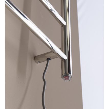 Sapho - Elektriline rätikuhoidik REDONDO 130W/230V 150 cm läikiv kroom parem ümmargune
