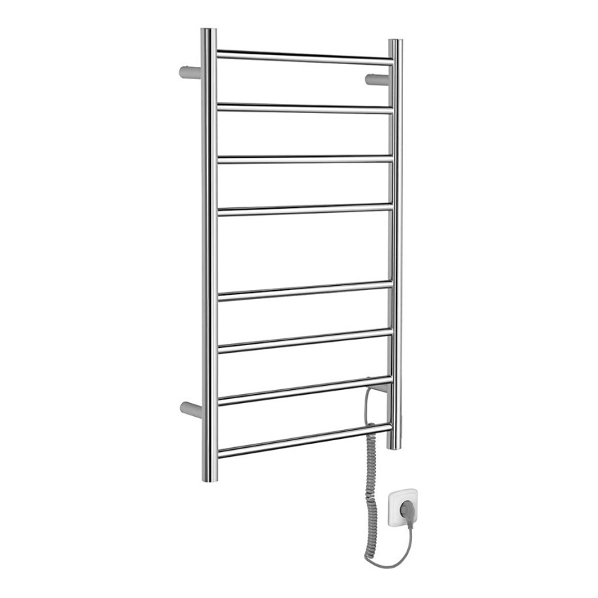 Sapho - Elektriline rätikuhoidik REDONDO 75W/230V 90 cm läikiv kroom parem ümmargune