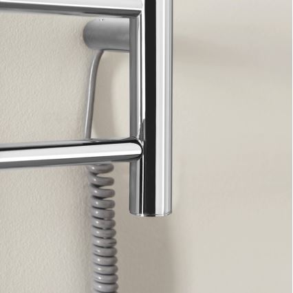 Sapho - Elektriline rätikuhoidik REDONDO 75W/230V 90 cm läikiv kroom parem ümmargune