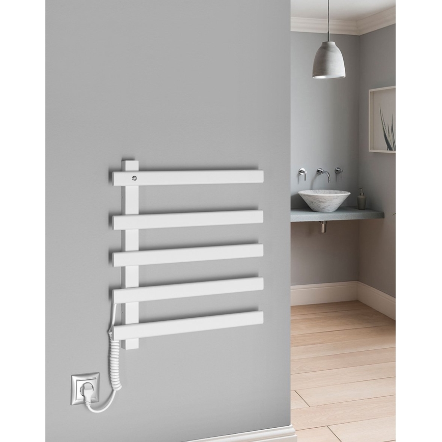 Sapho - elektriline rätikuivati ELCOR 63W 52x48 cm mattvalge