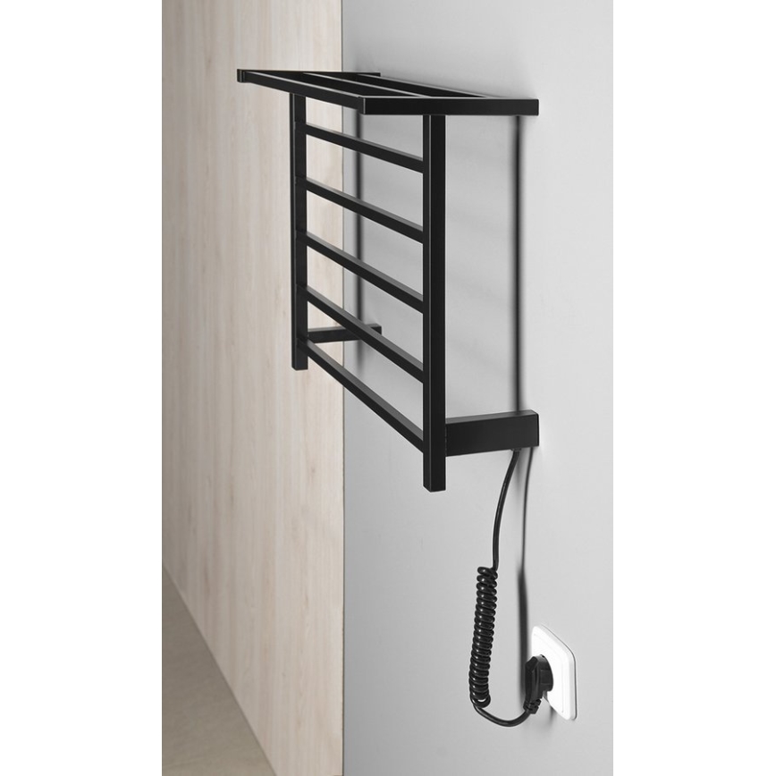 Sapho - Elektriline rätikuivati ELZOR 60W 47x50 cm mattmust