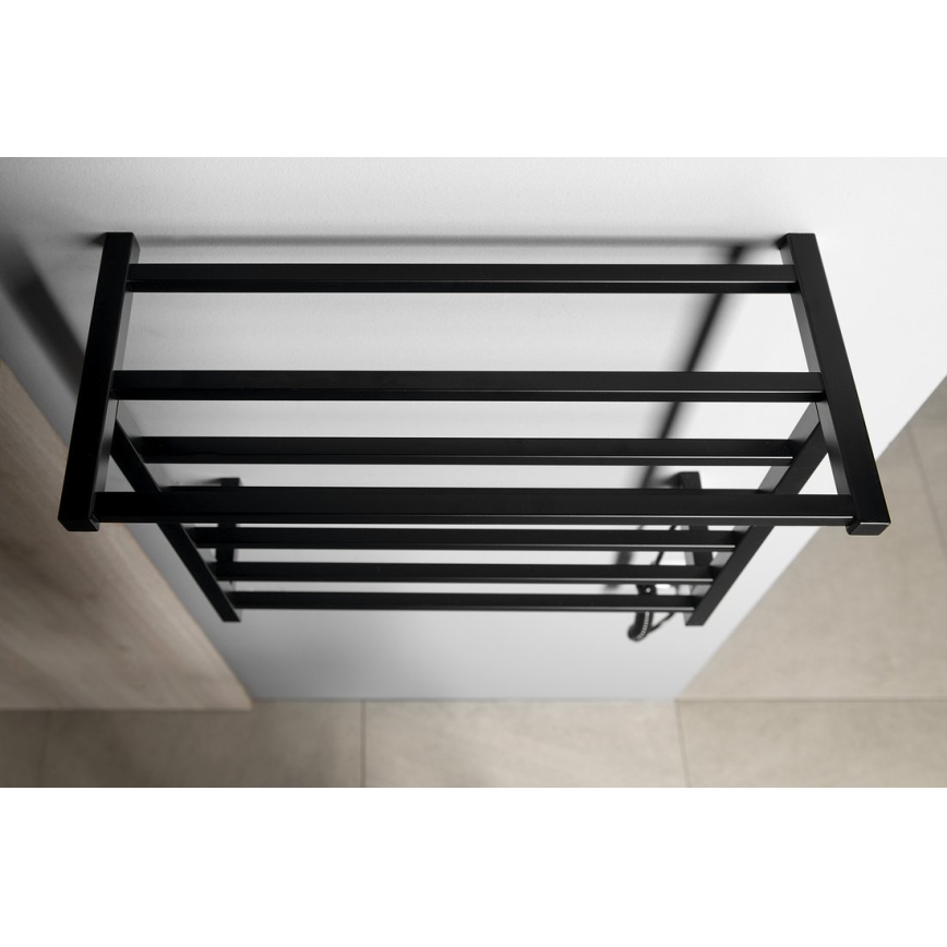Sapho - Elektriline rätikuivati ELZOR 60W 47x50 cm mattmust
