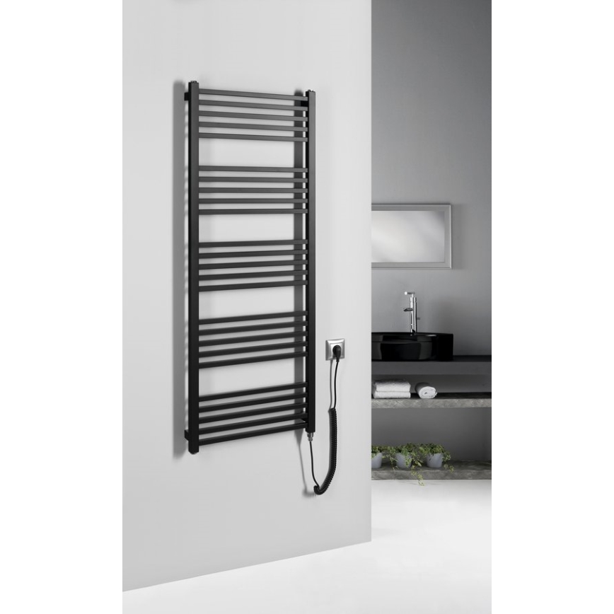 Sapho - Elektriline rätikuivati METRO-E 500W 134x50 cm mattmust