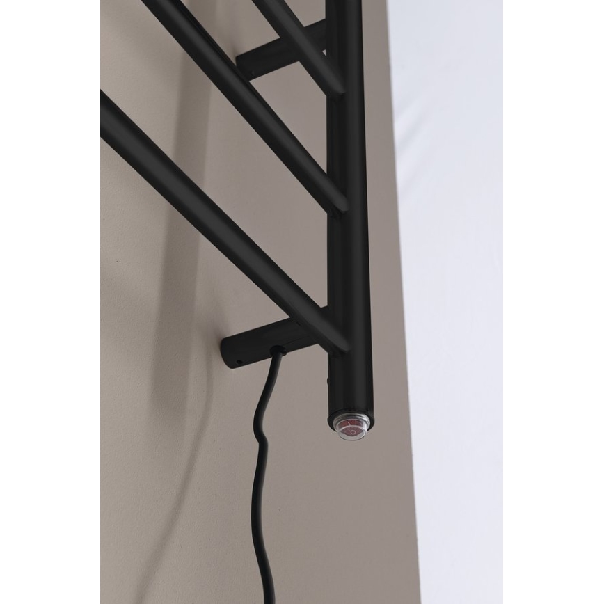 Sapho - Elektriline rätikuivati REDONDO 130Wn116x63 cm matt must