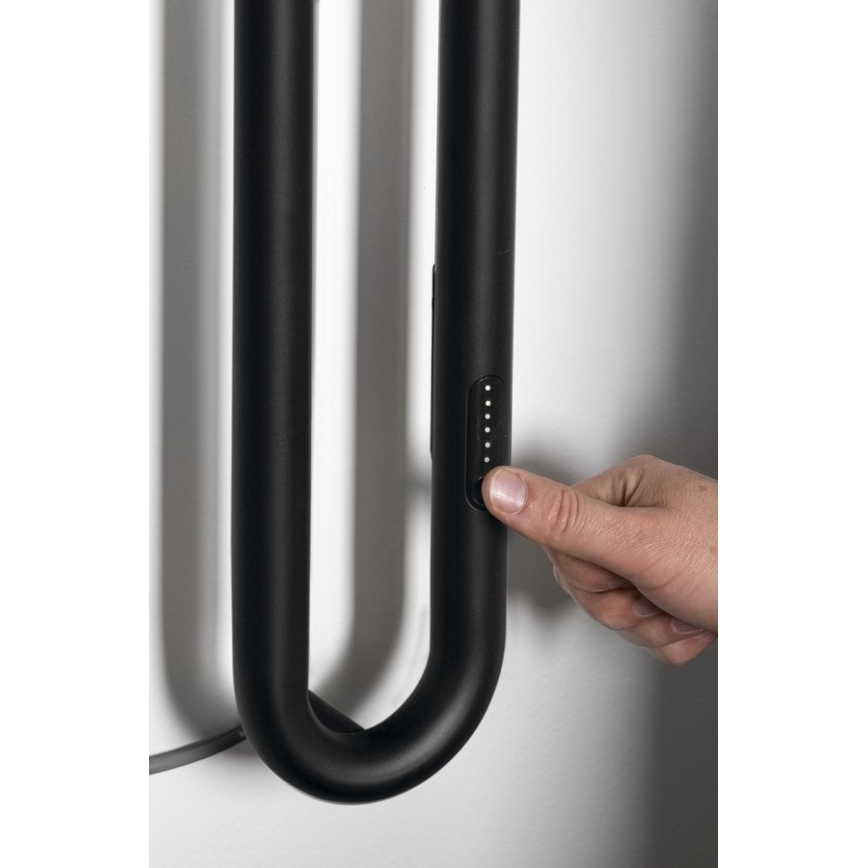 Sapho - Elektriline rätikukuivati ajastiga DUOPASSO 45W 170x12 cm matt must