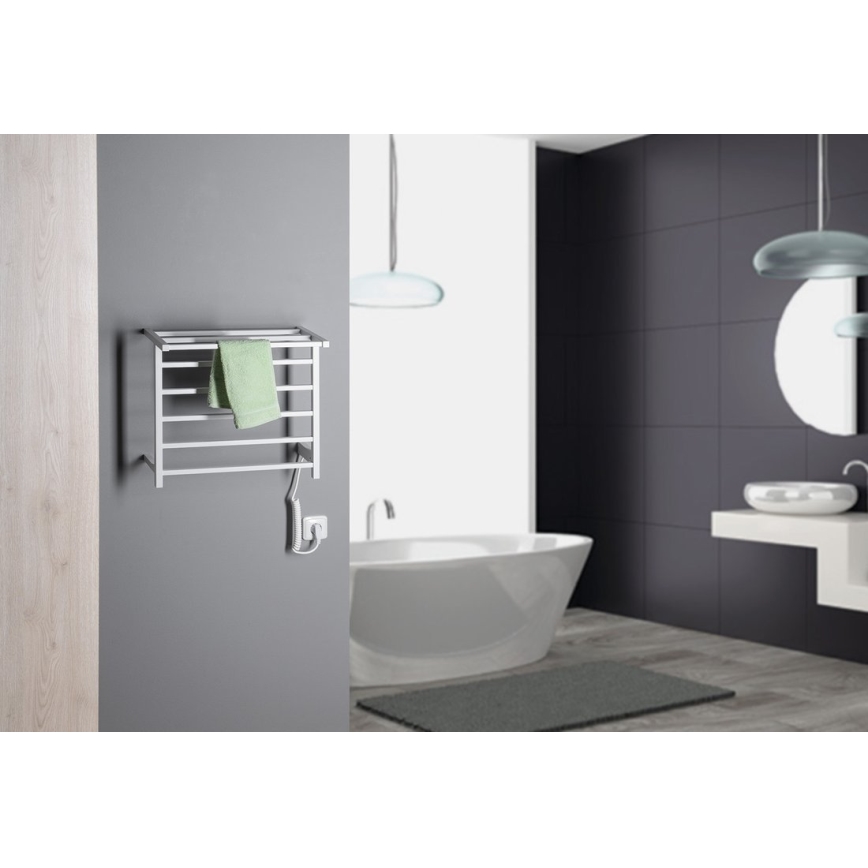 Sapho - Elektriline rätikukuivati ELZOR 60W  47x50 cm mati valge