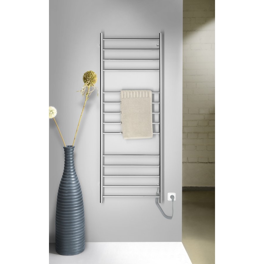 Sapho - Elektriline rätikukuivati REDONDO 130W 150x60 cm läikiv kroom ümmargune