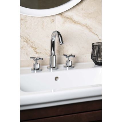 Sapho - kolmeaugune valamusegisti AXIA RETRO 23,8 cm läikiv kroom