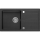 Sapho - Köögivalamu 77x44 cm graniit/must