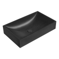 Sapho - Lauale paigaldatav valamu 58x36 cm betoon/must